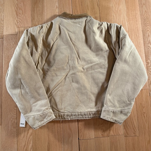 Elwood Petrol Workwear Cropped Jacket Khaki Tan Adult Small NWT - Picture 2 of 13